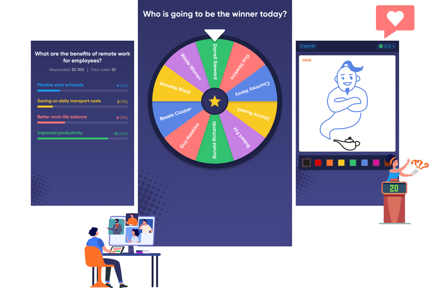 Games and activities for remote team building and virtual events